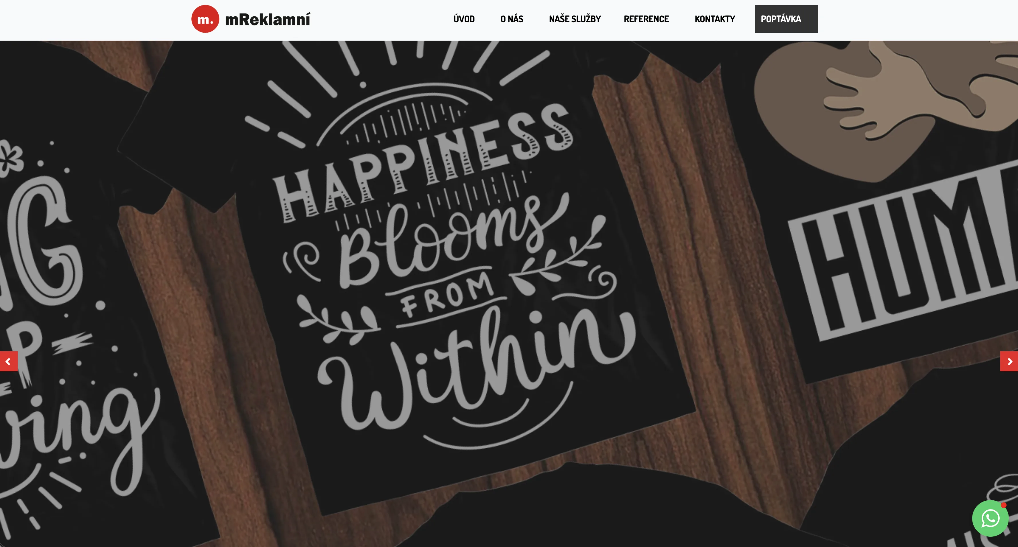 mReklamní náhled webu redesign