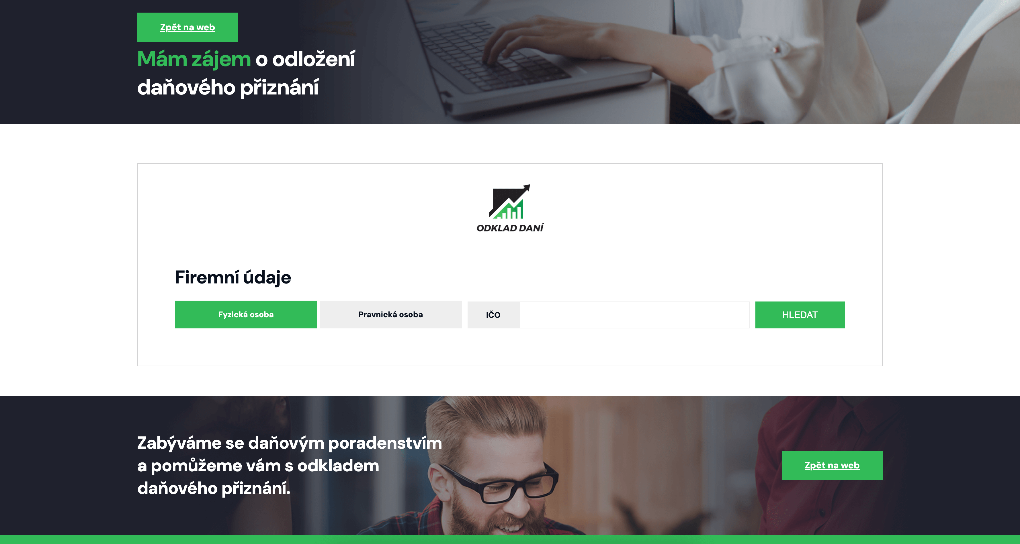 Portal odklad daní